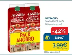 Cash Ecofamilia ALVALLE Gazpacho oferta