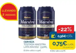 Cash Ecofamilia Cerveza tostada maestra lata mahou oferta
