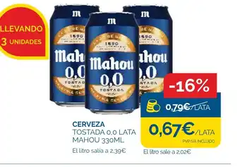 Cash Ecofamilia Cerveza tostada oferta