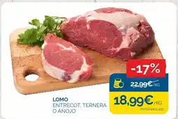 Cash Ecofamilia Lomo entrecot, ternera o añojo oferta