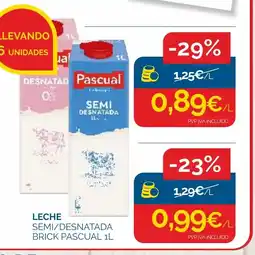 Cash Ecofamilia PASCUAL Leche semi/desnatada brick oferta