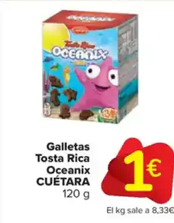 Carrefour Market CUÉTARA Galletas Tosta Rica Oceanix oferta