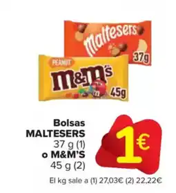 Carrefour Market MALTESERS Bolsas oferta