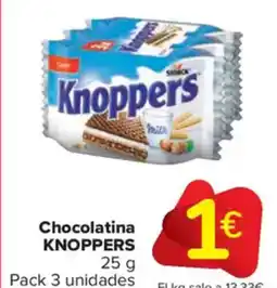 Carrefour Market KNOPPERS Chocolatina oferta