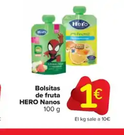 Carrefour Market HERO Bolsitas de fruta Nanos oferta