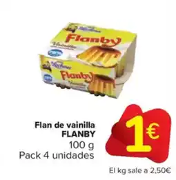 Carrefour Market FLANBY Flan de vainilla oferta