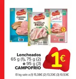 Carrefour Market CAMPOFRÍO Loncheados oferta