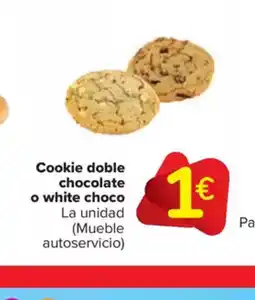 Carrefour Market Cookie doble chocolate o white choco oferta