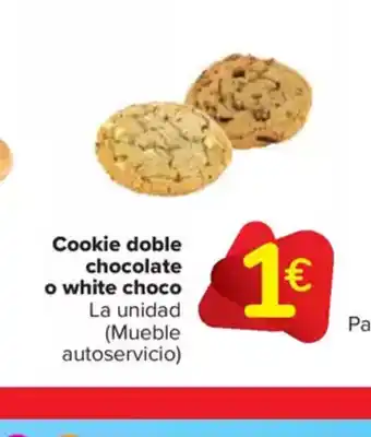Carrefour Market Cookie doble chocolate o white choco oferta