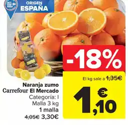 Carrefour Market Naranja zumo oferta