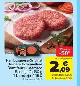 Carrefour Market Hamburguesa original ternera Extremadura oferta