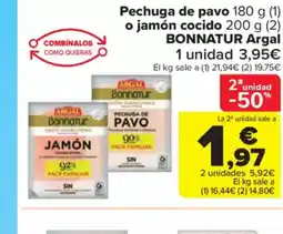 Carrefour Market Pechuga de pavo o jamon cocido oferta