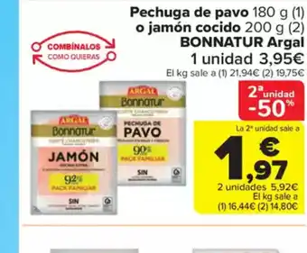 Carrefour Market Pechuga de pavo o jamon cocido oferta