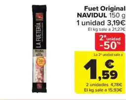 Carrefour Market NAVIDUL Fuet Original oferta