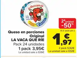 Carrefour Market LA LA VACA QUE RÍE Queso en porciones Original oferta