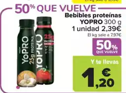 Carrefour Market YOPRO Bebibles proteínas oferta