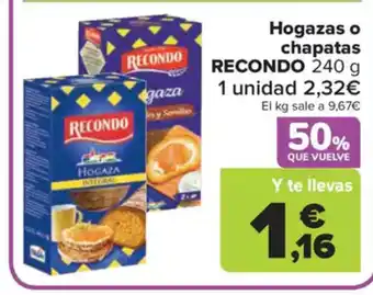 Carrefour Market REcONDO Hogazas o chapatas oferta