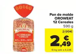 Carrefour Market OROWEAT Pan de molde oferta