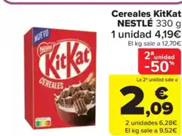 Carrefour Market NESTLÉ KITKAT Cereales oferta