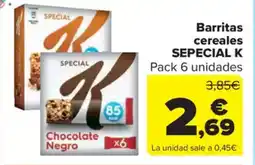 Carrefour Market SPECIAL K Barritas cereales oferta