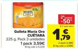 Carrefour Market CUÉTARA Galleta María Oro oferta
