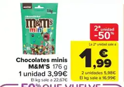 Carrefour Market M&M'S Chocolates minis oferta