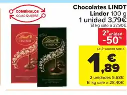 Carrefour Market LINDT Chocolate oferta