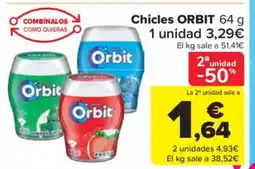 Carrefour Market ORBIT Chicles oferta