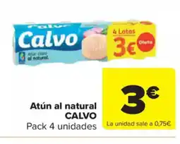 Carrefour Market CALVO Atún al natural oferta