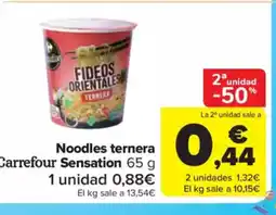 Carrefour Market Noodles ternera oferta