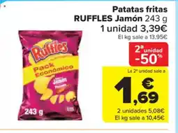 Carrefour Market RUFFLES Patatas fritas oferta