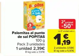 Carrefour Market POPITAS Palomitas al punto de sal oferta