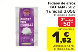 Carrefour Market GO TAN Fideos de arroz oferta