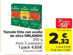 Carrefour Market ORLANDO Tomate frito con aceite de oliva oferta