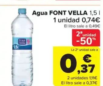 Carrefour Market FONT VELLA Agua oferta