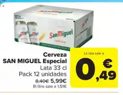Carrefour Market SAN MIGUEL Cerveza Especial oferta