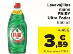 Carrefour Market FAIRY Lavavajillas mano oferta