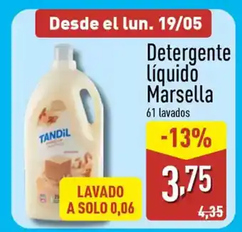 ALDI Detergente Líquido Marsella oferta