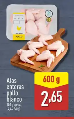 ALDI Alas enteras pollo blanco oferta