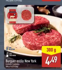 ALDI Burguer estilo New York oferta