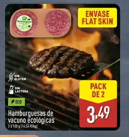 ALDI Hamburguesas de vacuno ecológicas oferta