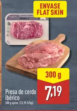 ALDI Presa de cerdo ibérico oferta