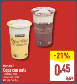 ALDI MILSANI Copa con nata oferta