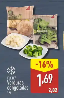 ALDI FLETE Verduras congeladas oferta