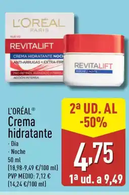 ALDI L'ORÉAL Crema hidratante oferta