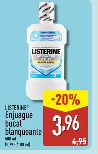 ALDI LISTERINE Enjuague bucal blanqueante oferta