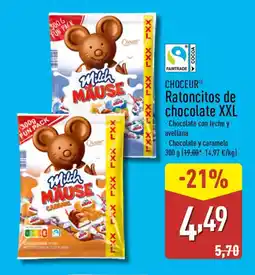 ALDI CHOCEUR Ratoncitos de chocolate XXL oferta