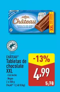 ALDI CHÂTEAU Tabletas de chocolate XXL oferta