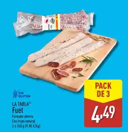 ALDI LA TABLA Fuet oferta
