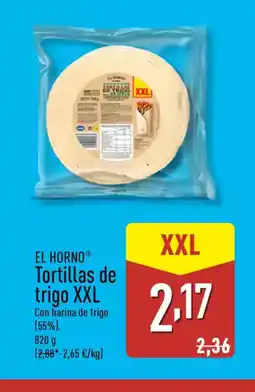 ALDI EL HORNO Tortillas de trigo XXL oferta